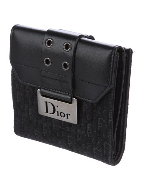 dior wallet black men|men's compact wallet.